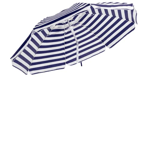 MEWAY 6.5ft Beach Umbrella with Detachable Sand Anchor & Tilt Mechanism, Portable UV 50+ Protection, Outdoor Sunshade Umbrella with Carry Bag, for Garden Beach Outdoor