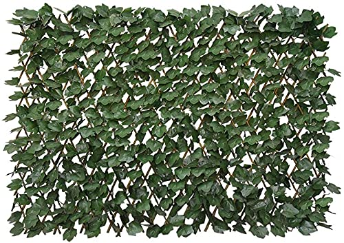 LANDGARDEN Expandable Fence Privacy Screen for Balcony Patio Outdoor,Decorative Faux Ivy Fencing Panel,Artificial Hedges (1,Ivy)...