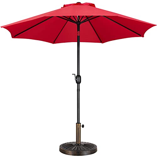 Yaheetech 9FT Garden Table Umbrella w/Base