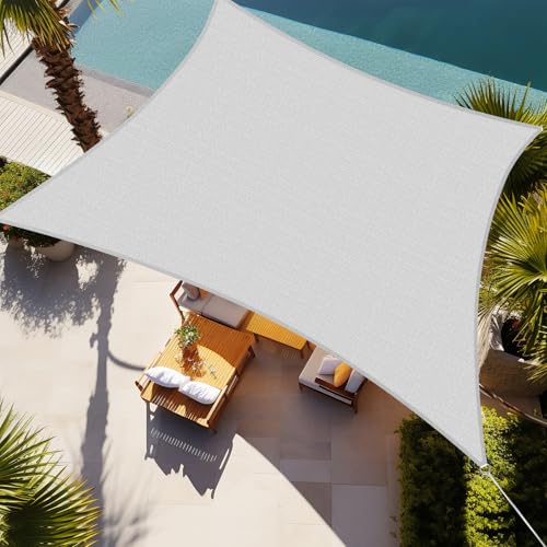 Shade&Beyond Rectangle 20'X20' Light Grey