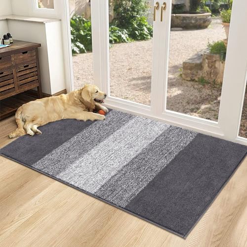 Vaukki Indoor Doormat (32x48, Grey)