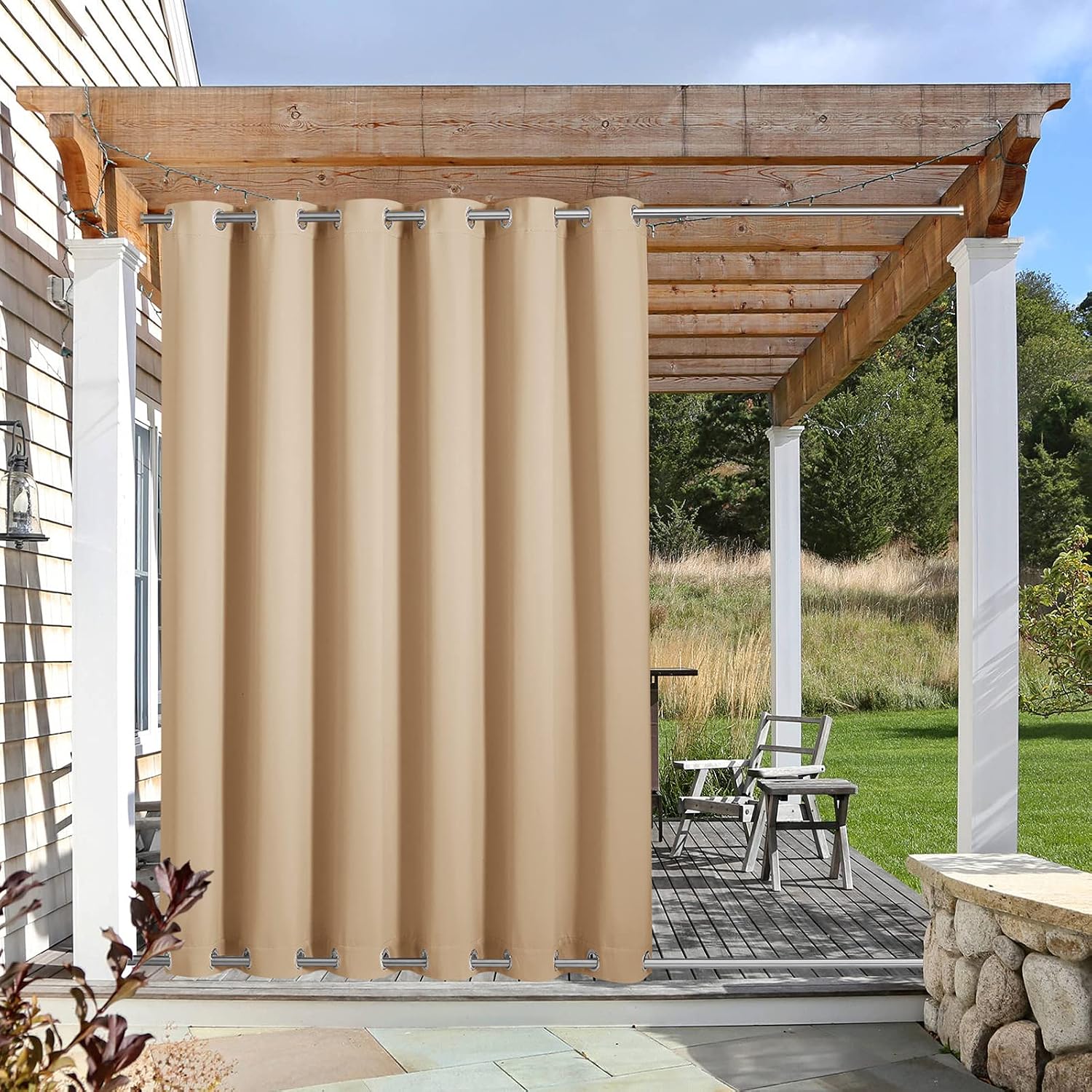 NICETOWN Outdoor Curtain Biscotti Beige (84 x 108)