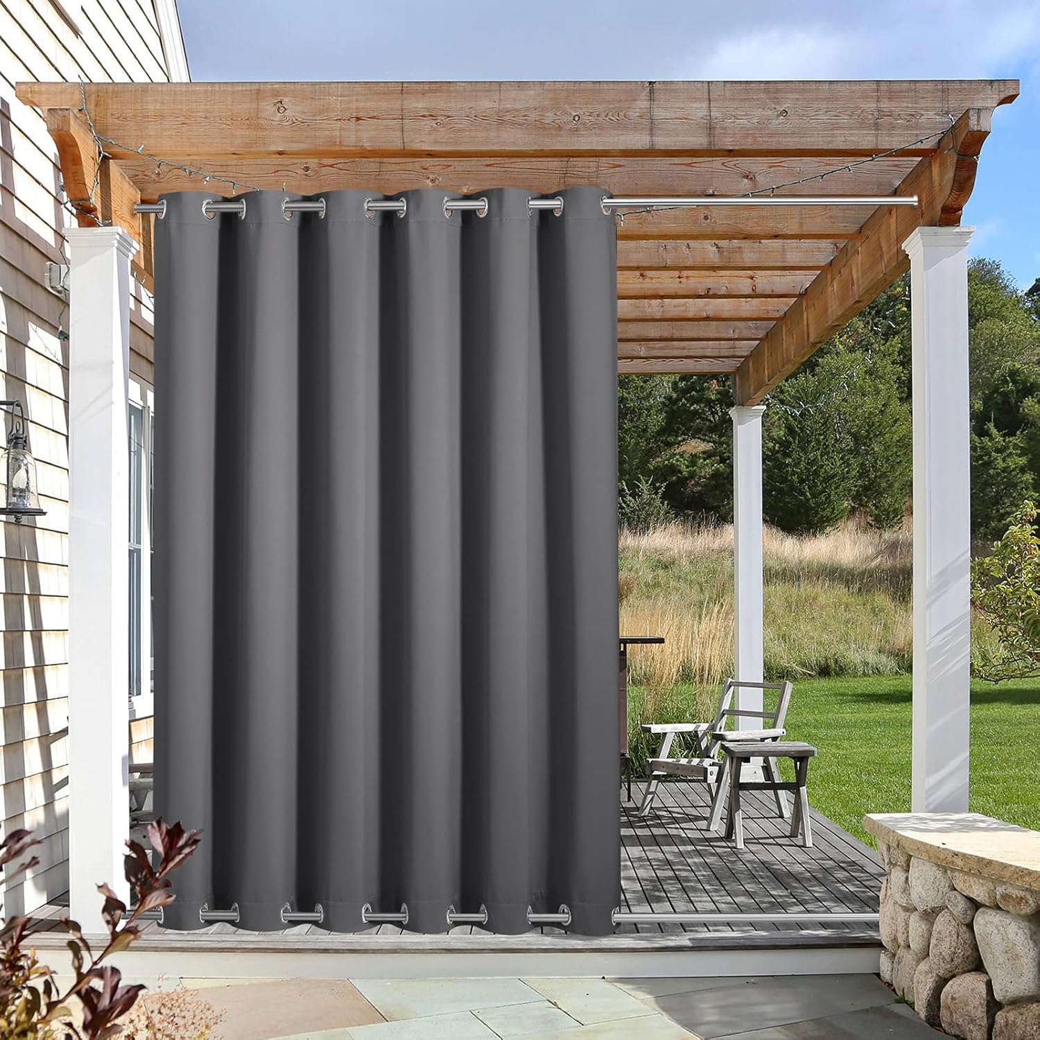 NICETOWN Outdoor Curtain Waterproof Extra Long 108"