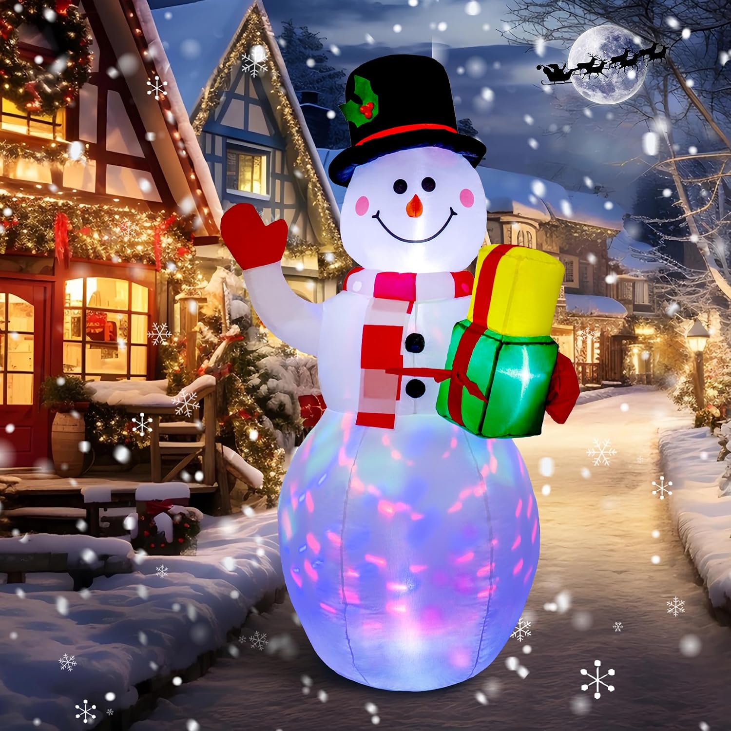 COOLWUFAN 5ft Snowman