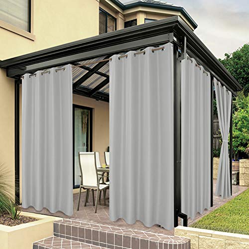 BONZER Outdoor Curtains (84W x 95L) — Budget Pick