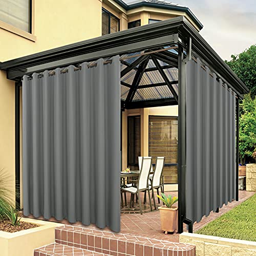BONZER Extra Wide Waterproof Outdoor Curtains