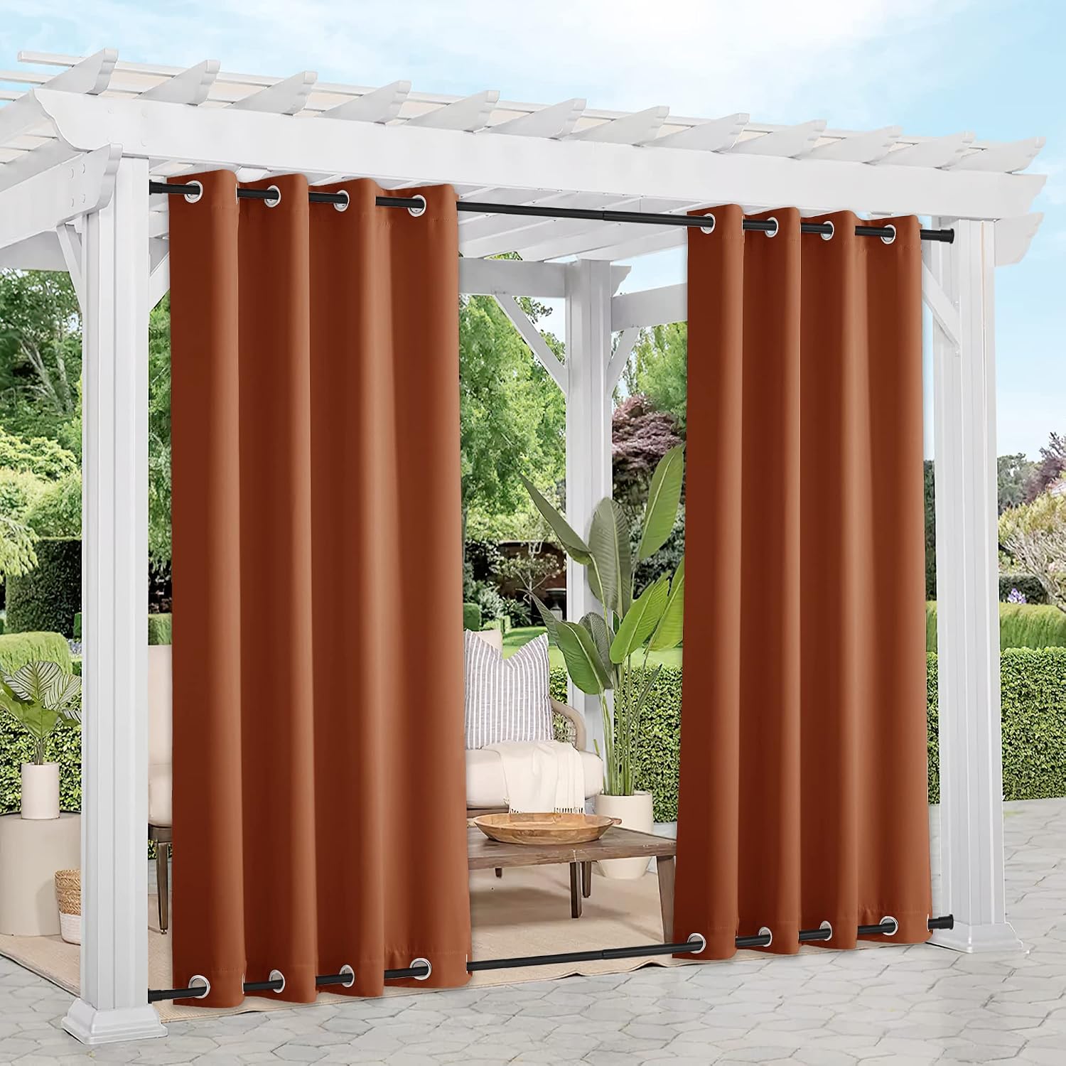 NICETOWN Halloween Outdoor Curtains