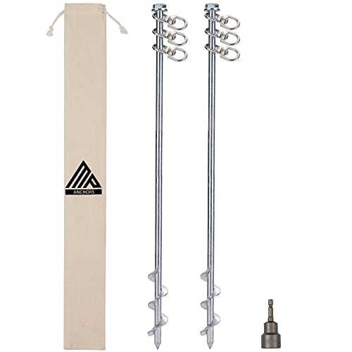 MightyPhine Earth Anchors 24" Set of 2