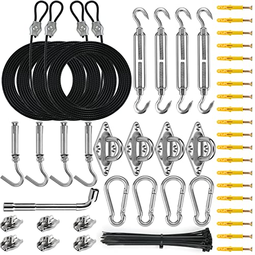 ZNELLY Sun Shade Sail Hardware Kit