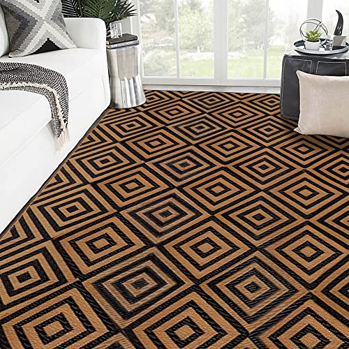 Ridota Reversible Mats (Diamond Black & Brown)