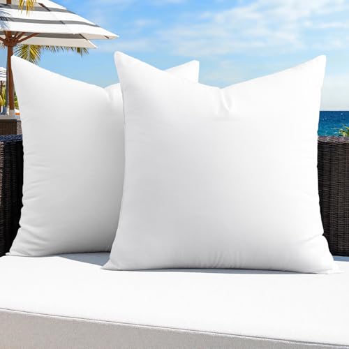 MIULEE Pack of 2 28x28 Outdoor Pillow Inserts