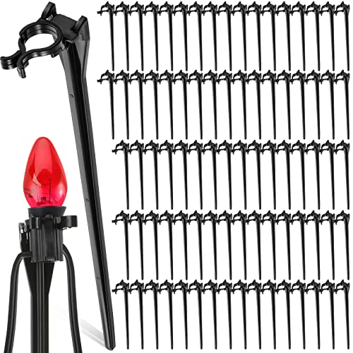 Jetec 200 Pieces Light Stakes (Black)