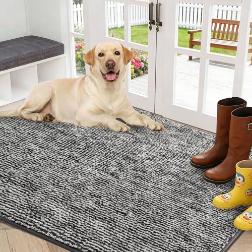 REFETONE 36x59 Indoor Doormat (Black)
