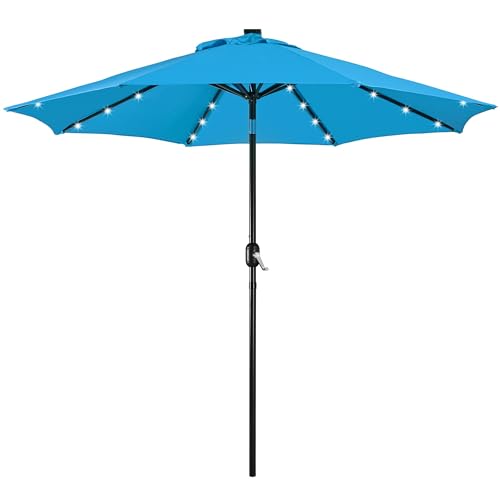Yaheetech 9FT Solar Patio Umbrella