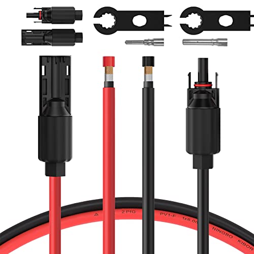 BougeRV 10ft 8AWG Solar Extension Cable