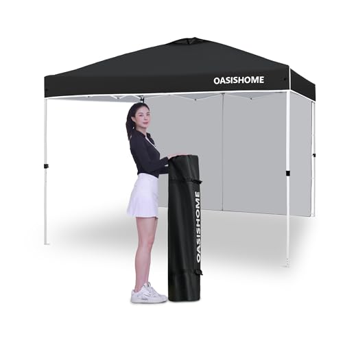 OASISHOME 10'x10' Instant Gazebo (Black)