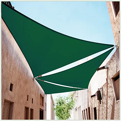 ColourTree TAPR1616 Custom Size 15' x 21' Green Sun Shade Sail Canopy UV Block UPF50 Rectangle - Commercial Standard Heavy Duty - 190 GSM - 3 Years Warranty