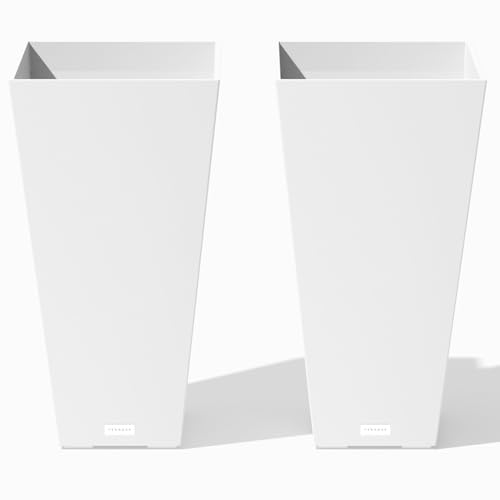 Veradek V-Resin Taper Planter (26", White)