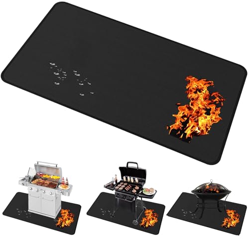 Brinman 65x40 in Fireproof Grill Mat