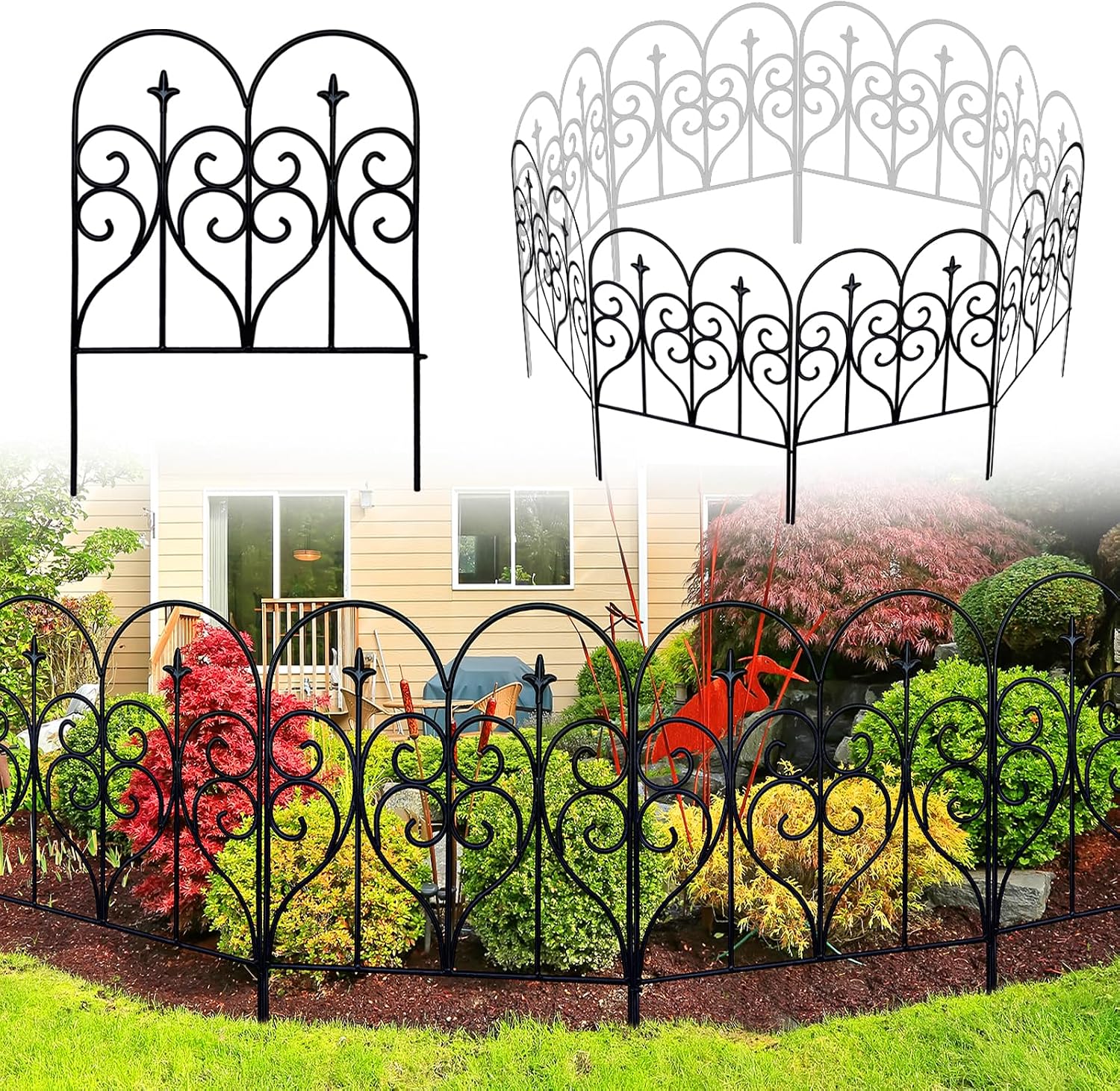 Thealyn Decorative Garden Fence 32in x 10ft