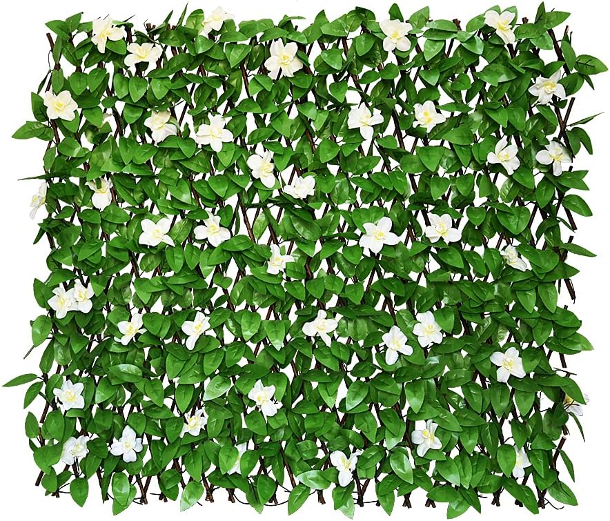 Sumery Faux Ivy Privacy Screen (White)