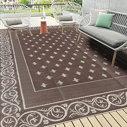 Pauwer 9'x12' Reversible Outdoor Rug