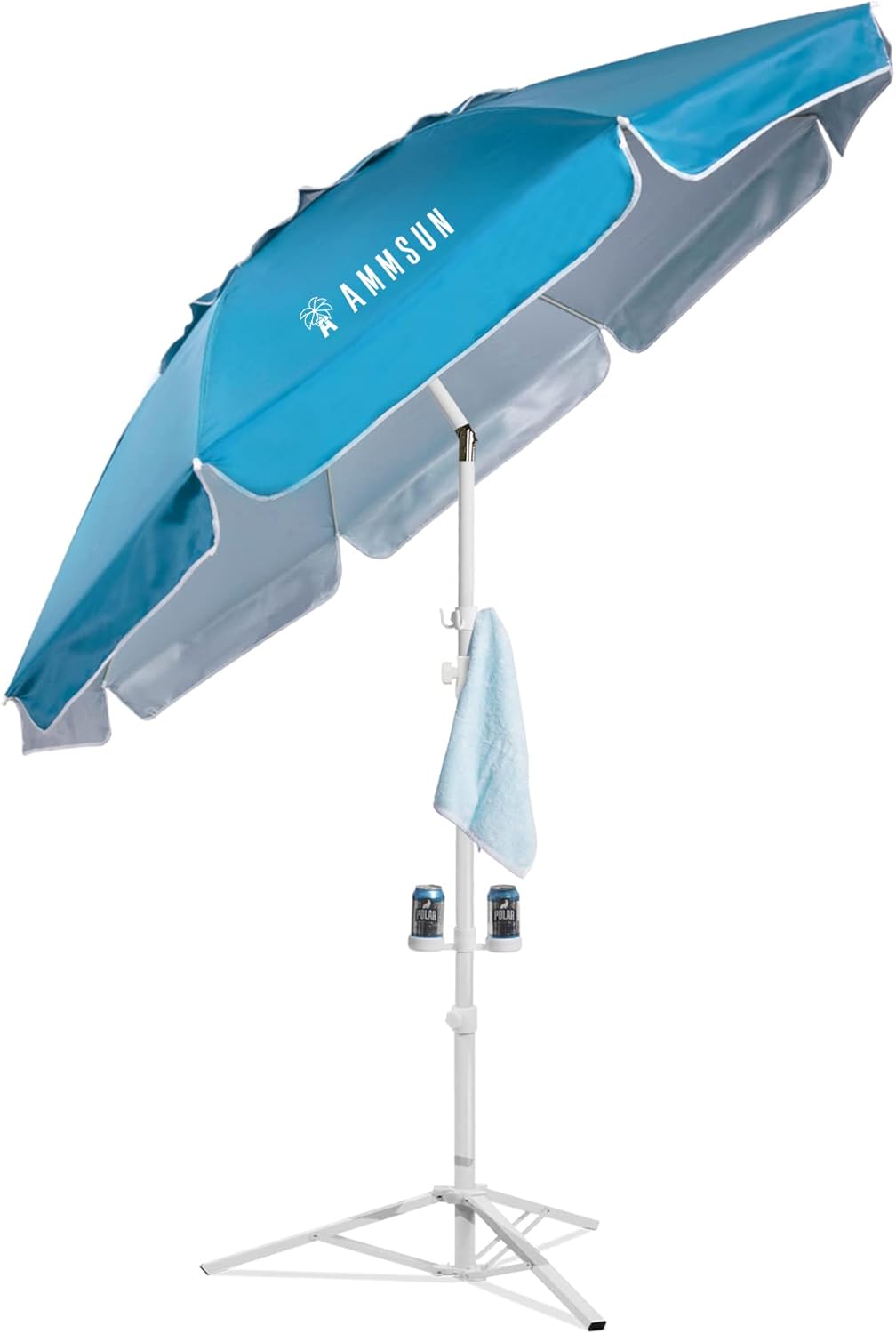 AMMSUN Shade Umbrella (Light Blue)