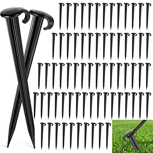 Vicenpal 7" Plastic Yard Stakes (100-Pack)