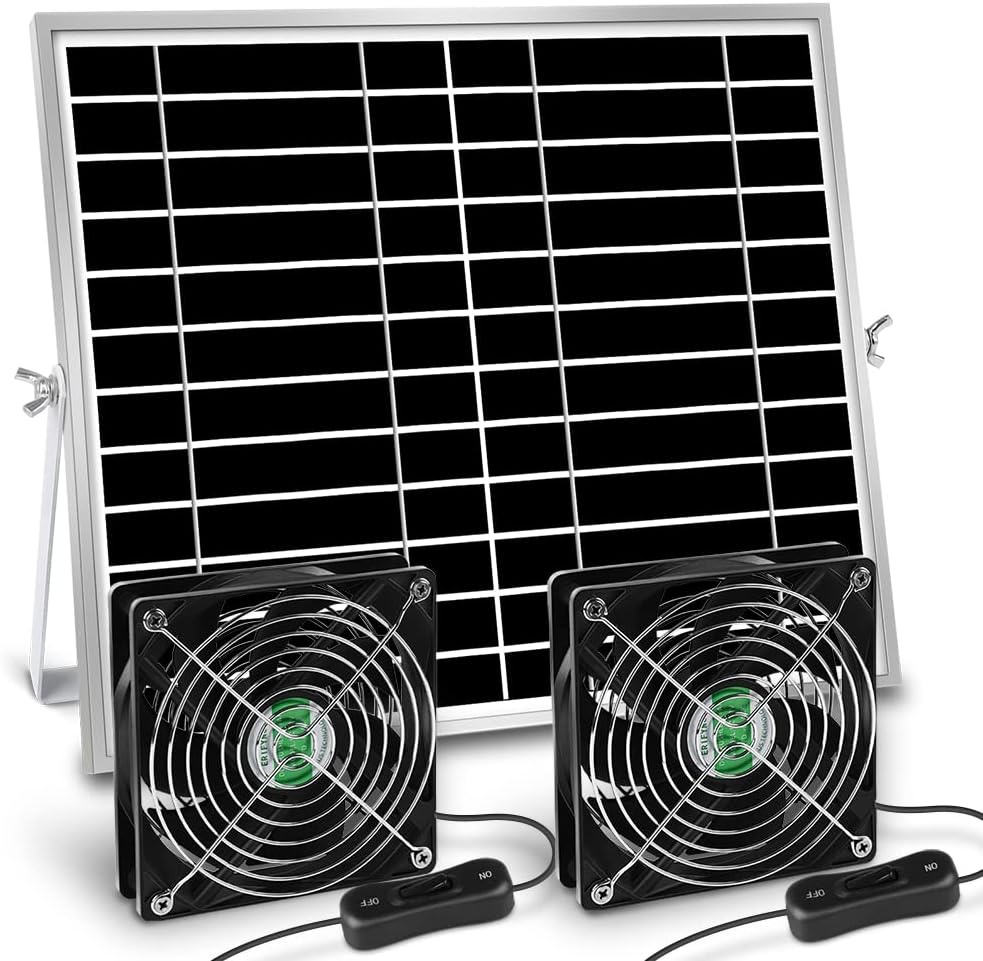 erifyng Solar Powered Fan (Dual)