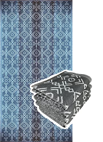 BalajeesUSA Outdoor Area Rug - 9x18 feet, Grey
