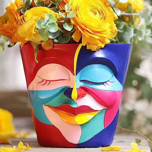 GUGUGO Abstract Rainbow Head Planter (5.5in)