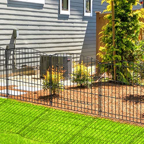 INJOPEXI Decorative Garden Fence 6 Panels