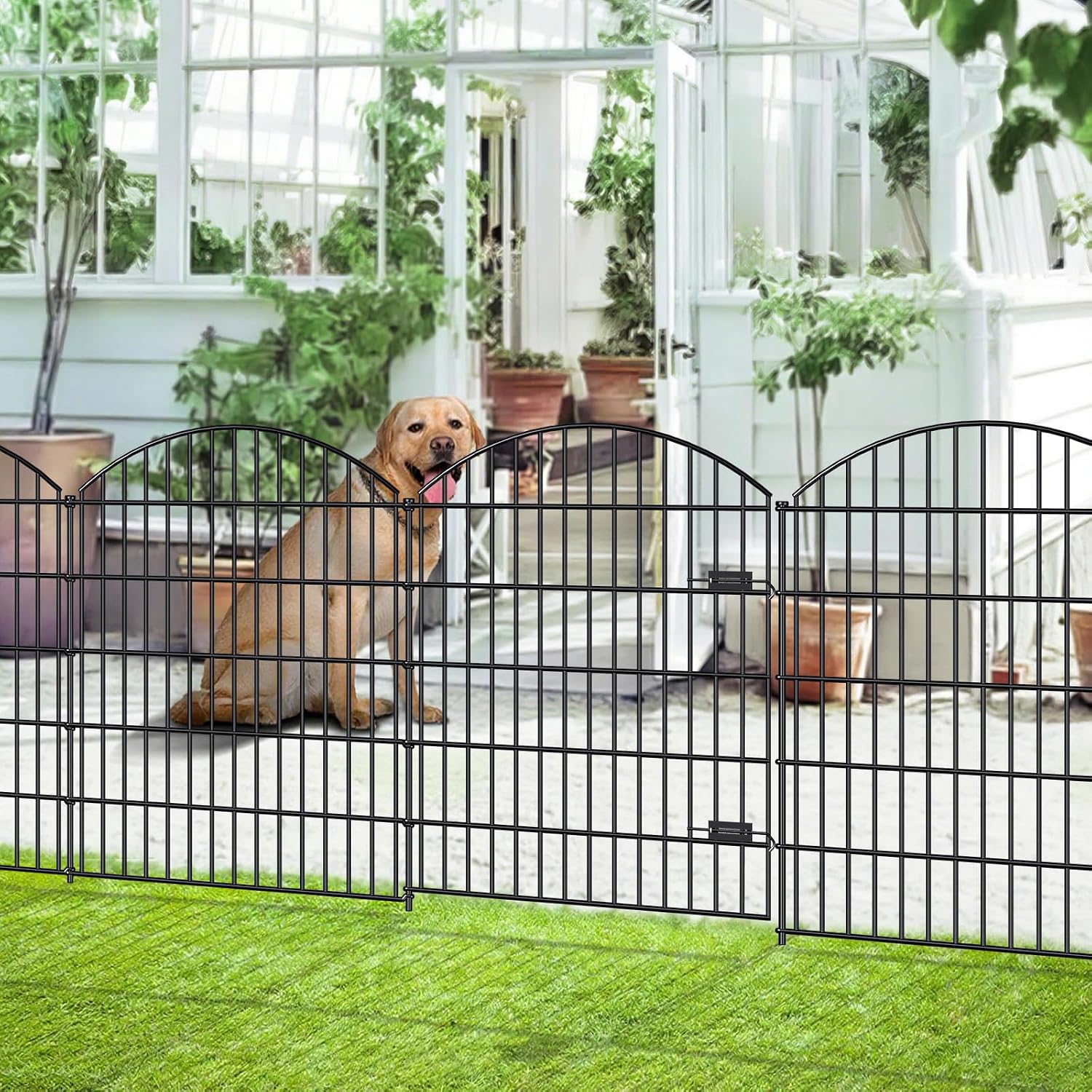 FOREHOGAR Metal Garden Gate & Fences