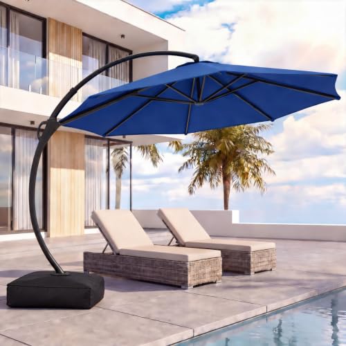 LAUSAINT HOME 11 FT Curvy Cantilever (Navy)