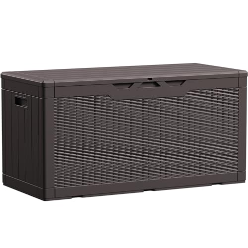 Devoko 100 Gallon Deck Box (Dark Brown)
