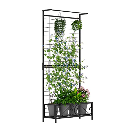 Zhongma Metal Planter with Trellis