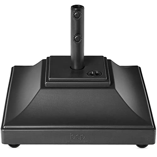 Best Choice Products Fillable Mobile Umbrella Base (Black)