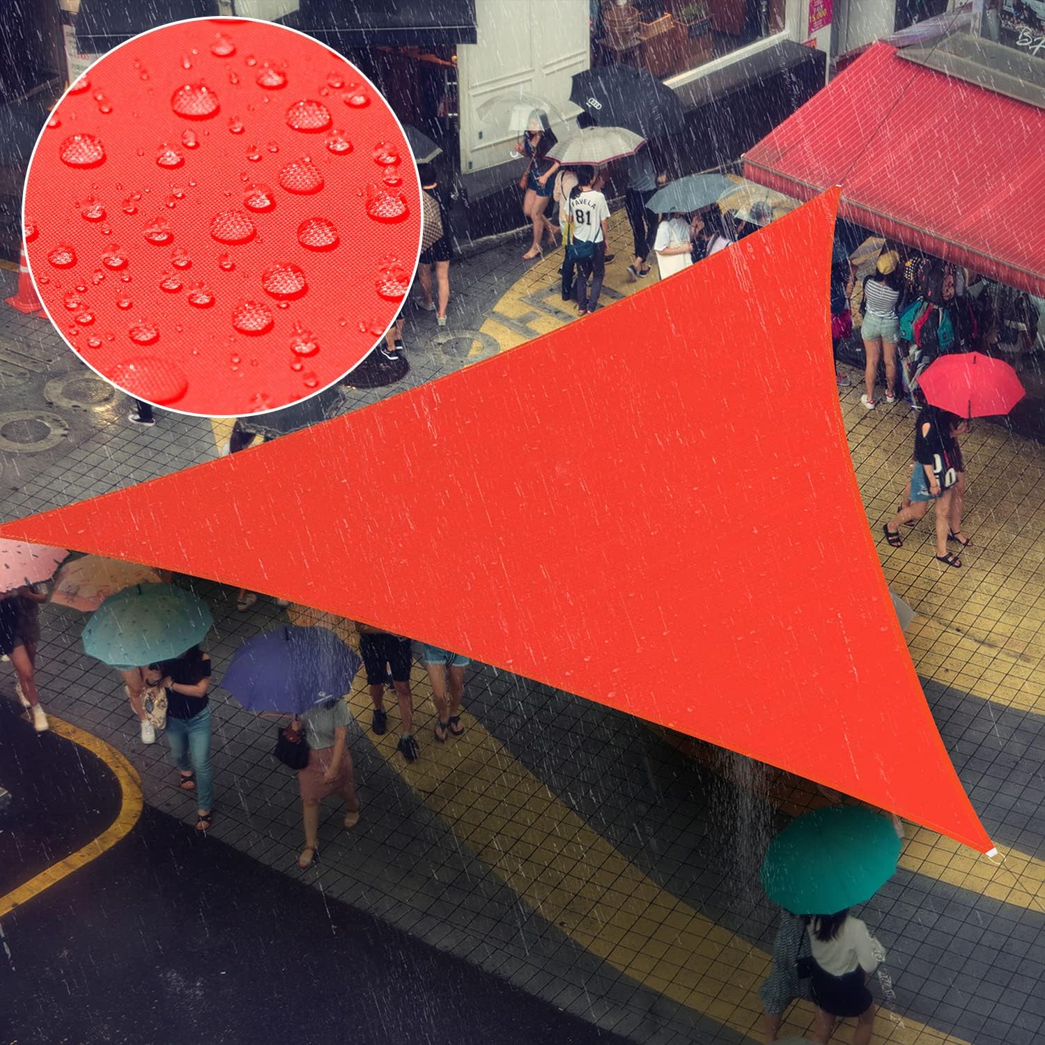 Amgo 9' x 17' x 19.2' Red Triangle