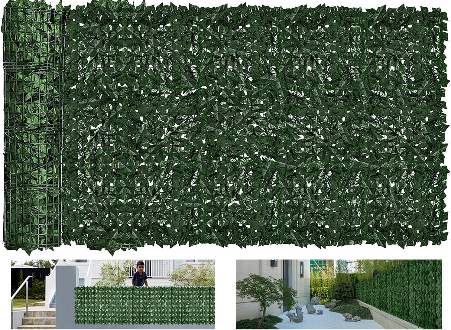 Moeput Faux Ivy Privacy Fence Roll