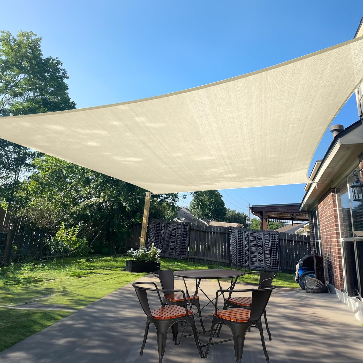 SUNLAX Sun Shade Sail 12' x 21'