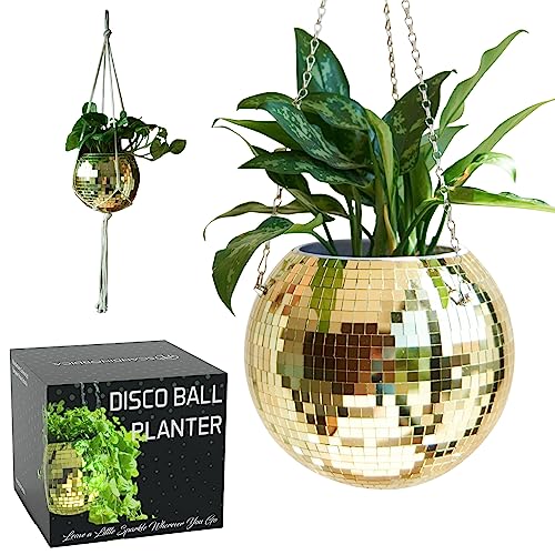 SCANDINORDICA Disco Ball Planter (Gold)