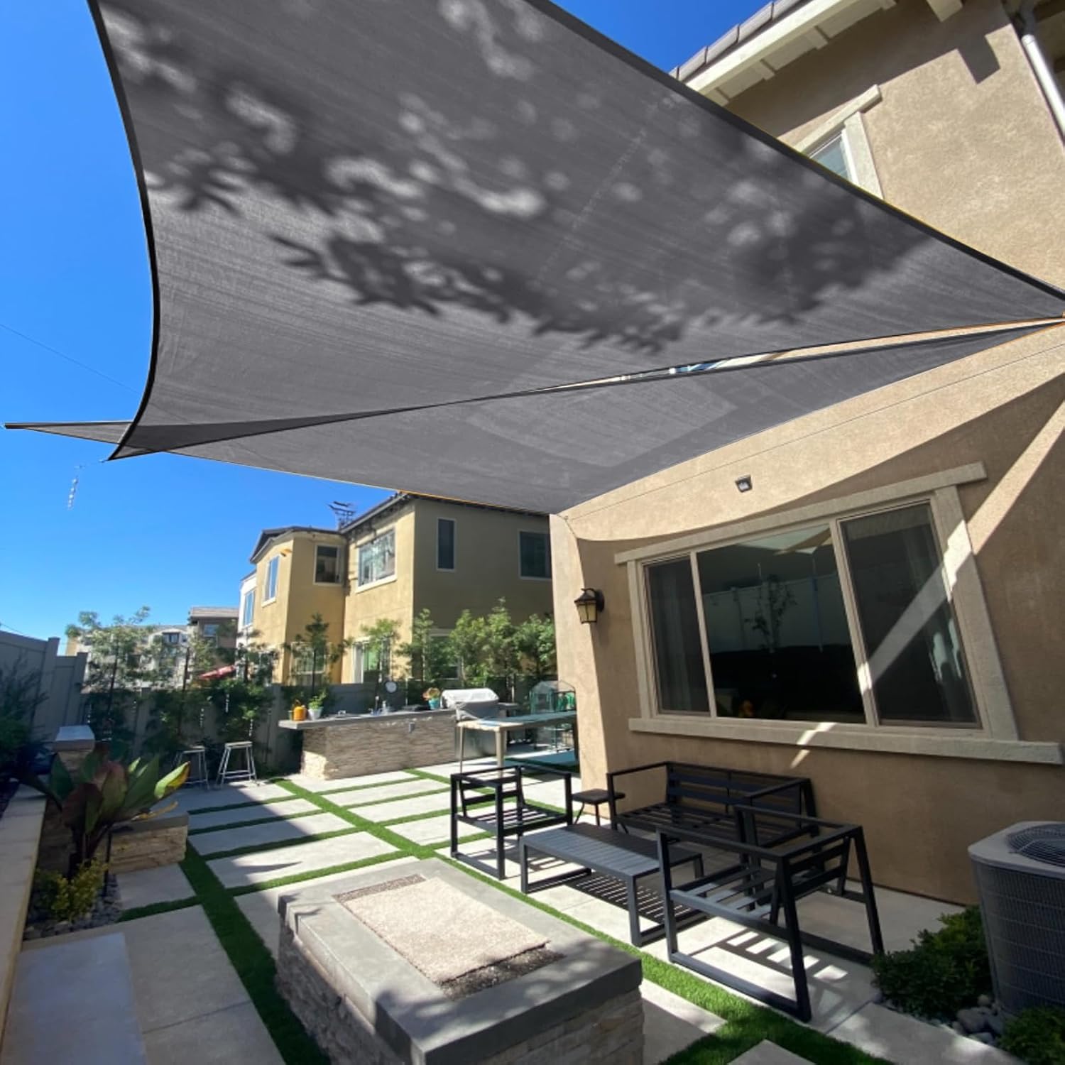 SUNLAX Sun Shade Sail 12' x 14' x 18.4'