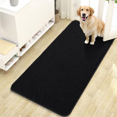 OLANLY Dog Door Mat 47x24 (Black)