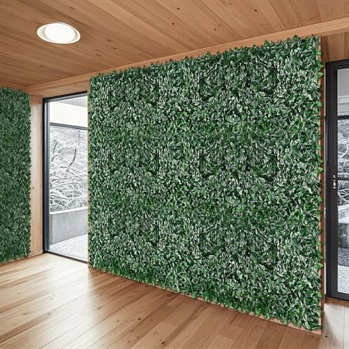 Patio Paradise 39"x768"-1Pc Faux Ivy Fence Privacy Screen Artificial Greenery Wall Backdrop,Fake Grass Wall Panels for Outside Apartment Balcony,Vine Leaf Decor for Outdoor Patio Chain Link