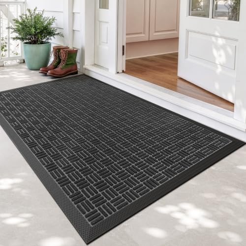 DEXI Front Door Mat, 3x5 ft (Maze)