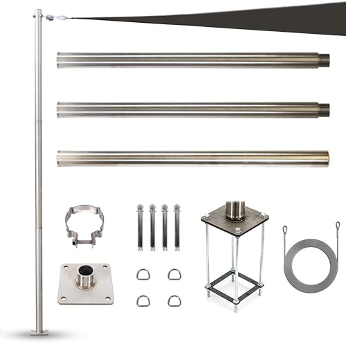 ColourTree 12ft Stainless Steel Pole