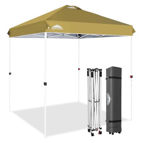 EAGLE PEAK 6.6x6.6 Pop Up Canopy (Beige)