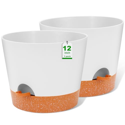GARDIFE 12" Self Watering Pots (2-Pack)