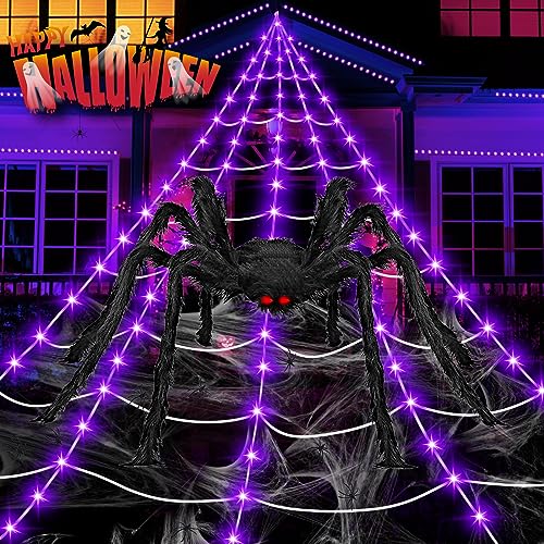 partyMoonet 200 LED Giant Spider Web