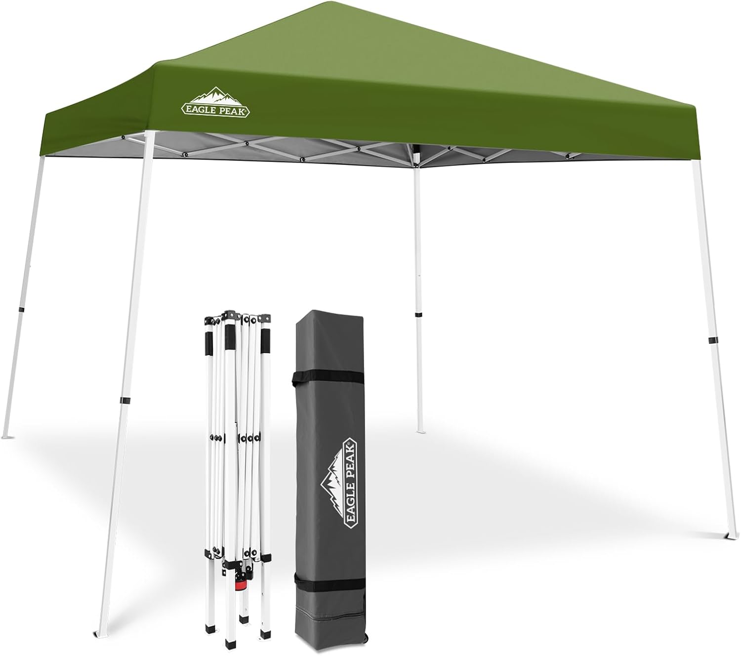 EAGLE PEAK 10x10 Slant Leg Pop-up Canopy (Grass Green)